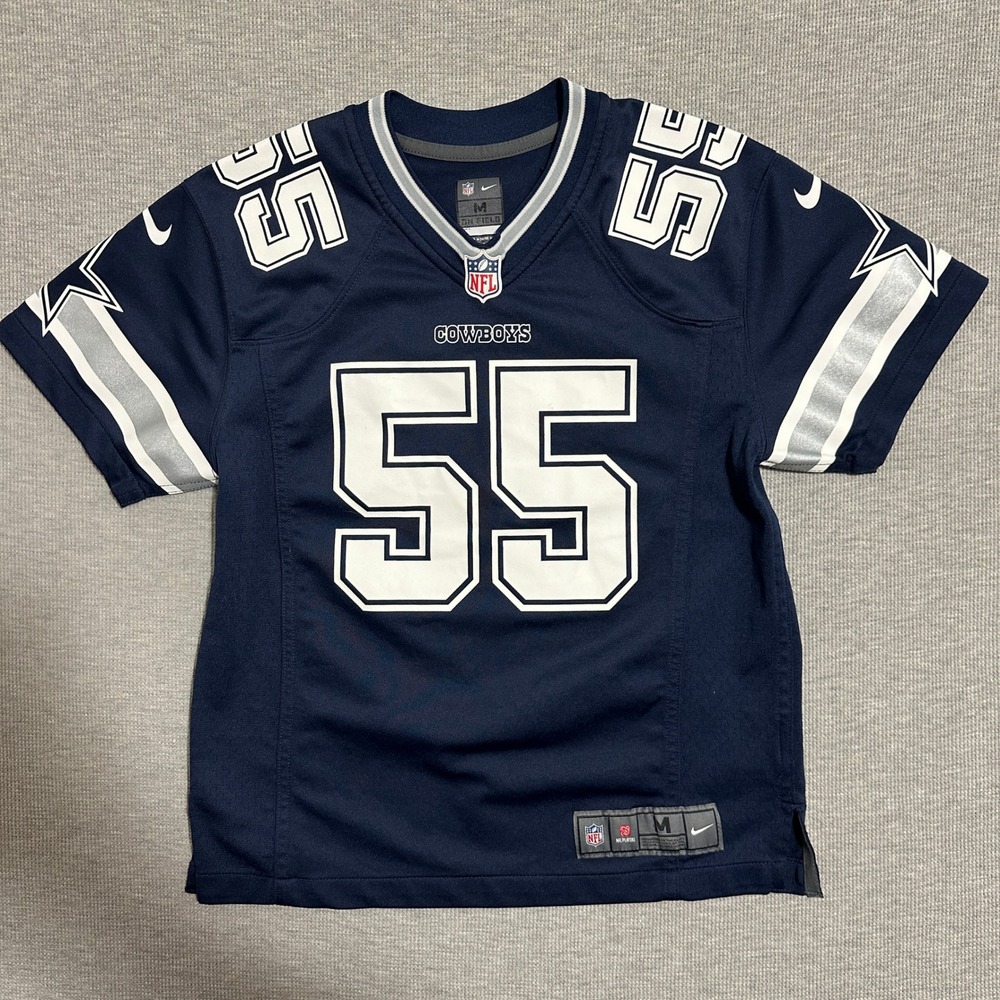 Nike Dallas Cowboys Leighton Vander Esch 55 Jersey Navy Blue NFL Youth Medium